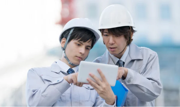 作業手順レビューの報告イメージ。作業手順の診断結果と安全性・生産性向上の提案